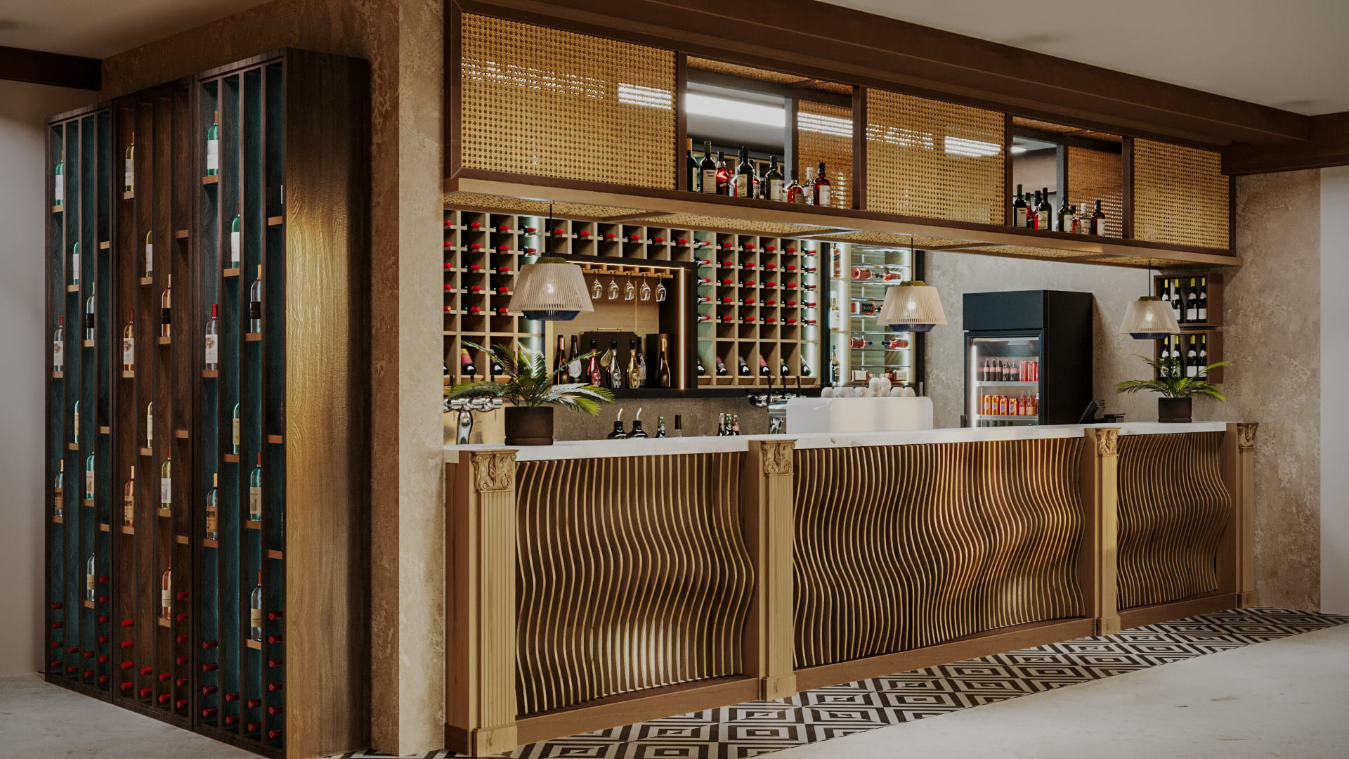 Bar and Entertainment Area